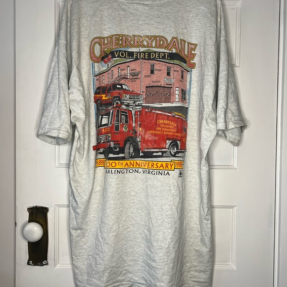 Vintage 1998 Cherrydale Fire Department Shirt XXL - Picture 2 of 8
